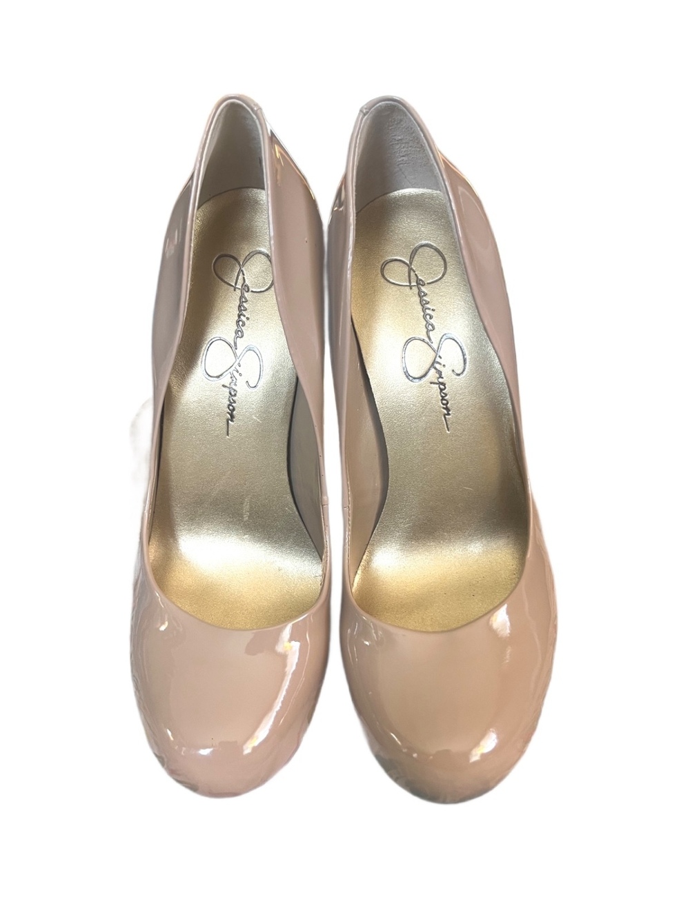 Jessica Simpson Calie Nude Patient Leather Pumps Size 8.5